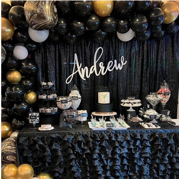 Custom Large Wooden ‘Andrew’ Name Sign 36” Wide Painted White - Nursery/Backdrop - Picture 3 of 9